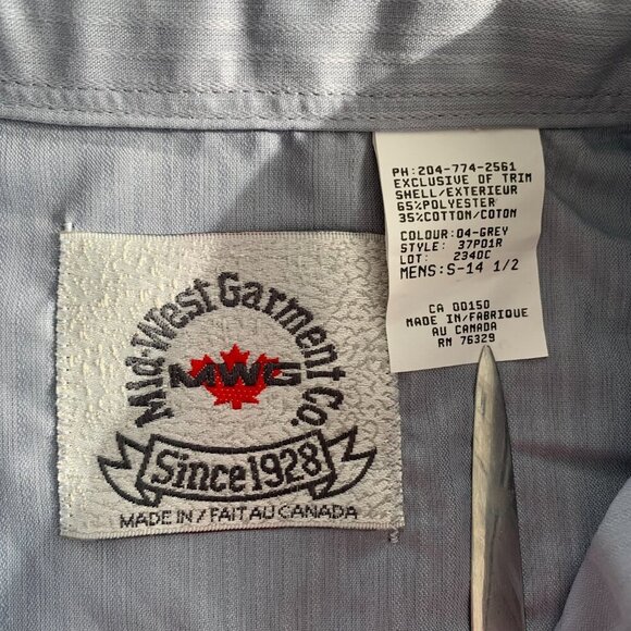 Vintage Mid West Garment Co. Pearl Snap Short Sleeve Western Shirt NWT - Picture 8 of 12